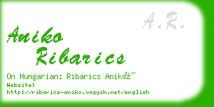 aniko ribarics business card